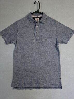 Relwen Mens Navy / White Fineline Jersey Polo Size Medium